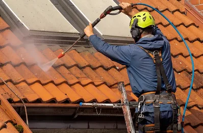 Démoussage et hydrofuge de toiture à Aize